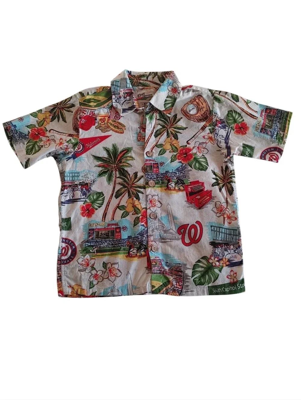 Reyn Spooner MLB® KIDS WASHINGTON NATIONALS SCENIC Aloha Hawaiian Shirt